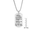 Steeltime 24" stainless steel ALWAYS REMEMBER dog tag pendant - 3 of 4