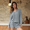 Women's Cozy Ribbed Knit Loungewear Set - Cupshe - 2 of 4