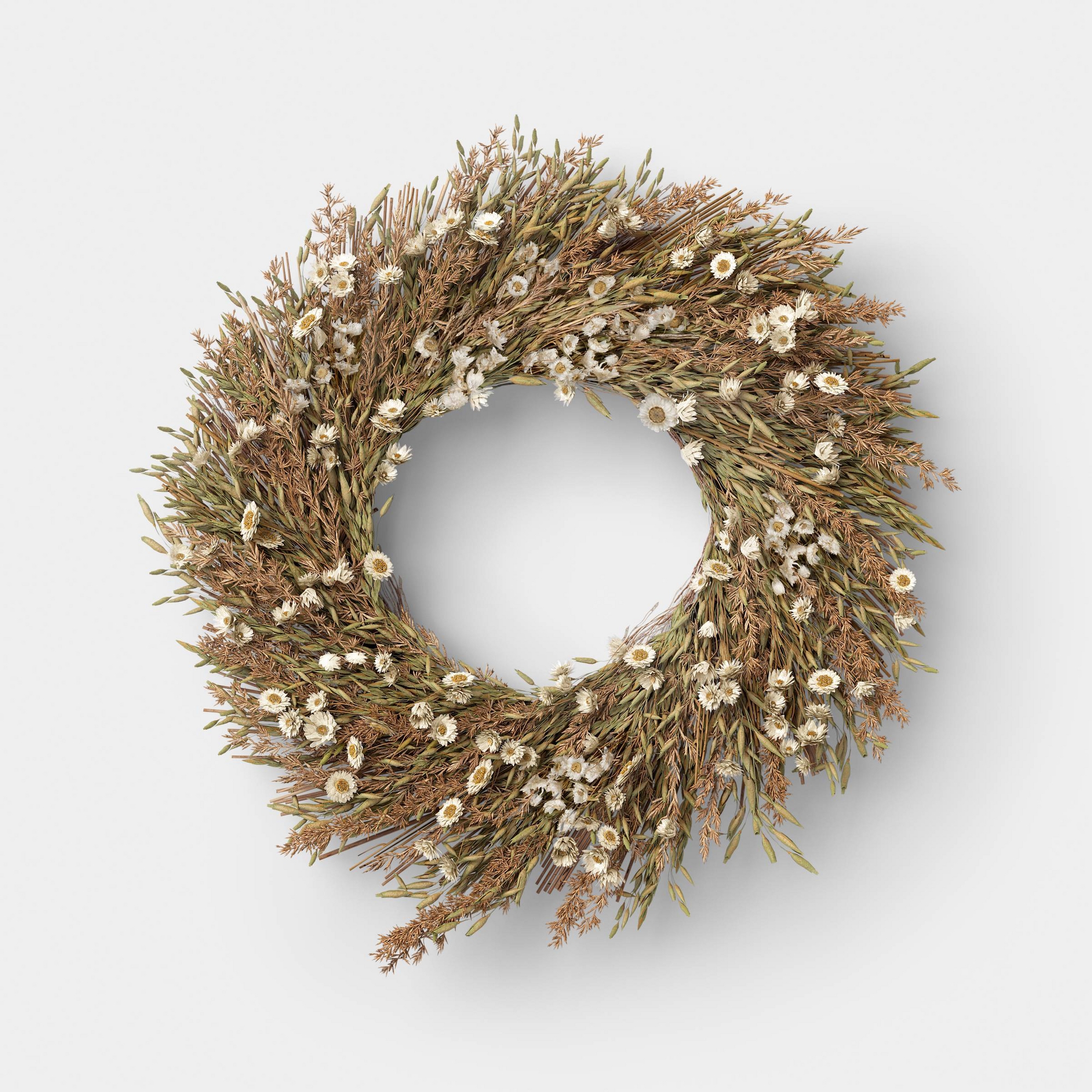 Mixed Spring Floral Preserved Wreath - Threshold™