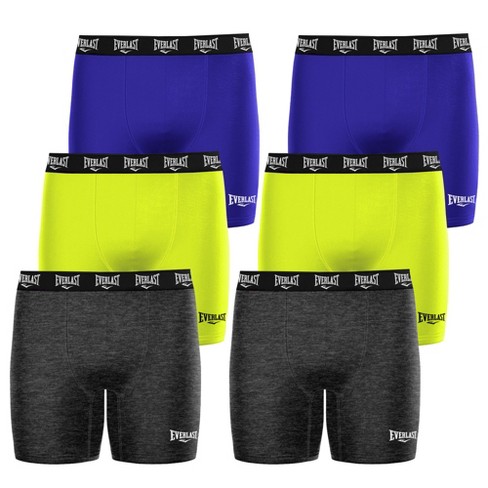 6 Pack Everlast Mens Boxer Briefs Breathable Cotton Underwear For