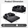 TIRAMISUBEST 77 Inch Convertible Corduroy Sleeper Sofa Bed 4 in 1 King Size Floor Mattress Memory Foam No Assembly - 3 of 4