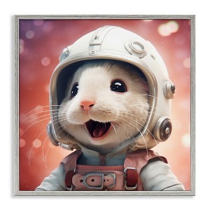 Stupell Industries Astronaut Mouse Portrait, 24" x 24" - 1 of 4
