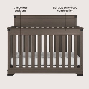 Child Craft Redmond 4-in-1 Convertible Crib,  Converts toToddler Bed, Day Bed & Full Size Bed, 3 Mattress Positions, Baby Safe Finish - 1 of 4