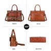 Generic Tote Bag for Women Soft Vegan Leather Satchel Handbags Retro Shoulder Bag - 4 of 4