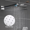 CASAINC Square Top Three Function Shower With Wall Mounted - 3 of 4