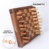 GSE 10" Portable Travel Wooden Chess Se with Magnetic Chess Pieces - image 3 of 4