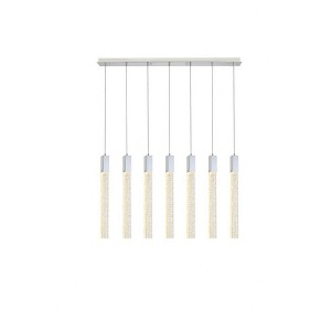 Elegant Lighting Weston 7 - Light Pendant in  Chrome - 1 of 4