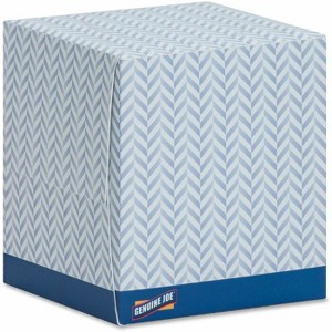 Genuine Joe Cube Box Facial Tissue White 2-Ply Interfolded - Case of 36 - 85 sheets - 1 of 4