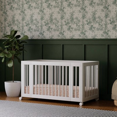 Yuzu White Pine 8-in-1 Convertible Crib with Conversion Kits