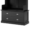 NicBex Hall Tree with Storage Coat Rack Freestanding with 5 Hooks, 2 Large Drawers, Bench Coat Hanger 38", Black - 4 of 4
