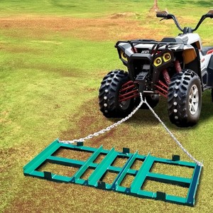 Drive Drag Drag Harrow Driveway Grader, Heavy Duty Power Rake , Tow Behind Lawn Rake for ATV, UTV, Tractor, Mower, Land Leveler - 1 of 4
