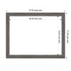 Amanti Art Regis Barnwood Gray Narrow Framed Magnetic Dry Erase Board - 4 of 4