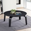 Omax Decor,Mod Round Shape Mid-Century Wood Coffee Table - 3 of 4