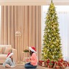 Costway 6/7.5/9 FT Pre-Lit Artificial Christmas Tree with 580/820/1228 Frosted Tips 470 LED Lights - 4 of 4