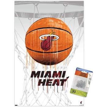 Trends International NBA Miami Heat - Drip Basketball 21 Unframed Wall Poster Prints