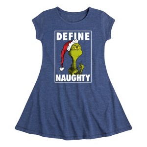 Girls' - Dr. Seuss -  Fit & Flair Cap Sleeve Dress - 1 of 3
