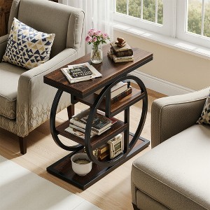 MAYEERTY Wood End Table, Square Side Table Nightstands with Storage - 1 of 4