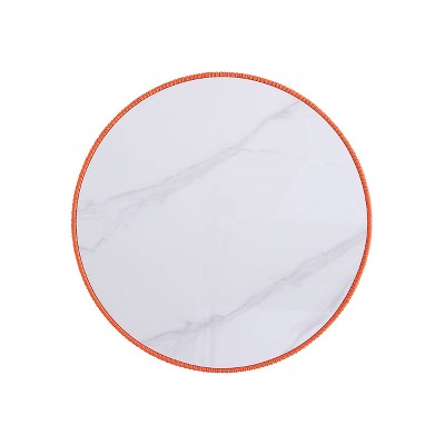 Modern Orange Steel Coffee and End Table Set