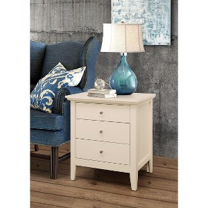 NicBex Two-Drawer Nightstand Bedside Table with Solid Legs End Table with Metal Handles for Living Room, Bedroom - 1 of 4
