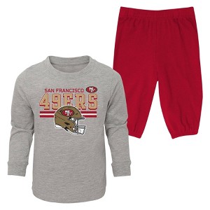 NFL San Francisco 49ers Toddler Boys' 2pk Long Sleeve T-Shirt and Pant Set - 1 of 3