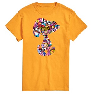 Men's - Peanuts - Snoopy Silhouette Pattern Short Sleeve Graphic T-Shirt - 1 of 4