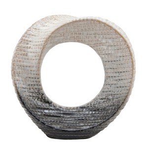 Sagebrook Home Cut-Out Sculpture - Creative Abstract Ceramic Statue For Home or Office Decor - 1 of 4