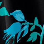 teal wildflower shadow