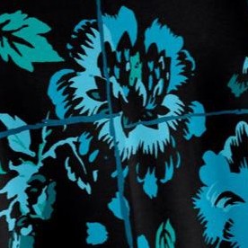 teal wildflower shadow