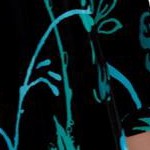 teal wildflower shadow