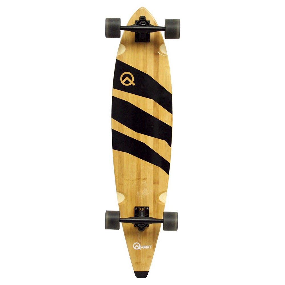 Photos - Skateboard Quest 40" Bamboo Longboard  - Black