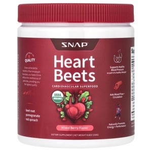 Snap Supplements Heart Beets, Mixed Berry, 8.8 oz (250 g) - 1 of 2