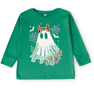 Coquette Ghost Roses - Toddler Long Sleeve Graphic Tee and Youth Long Sleeve Graphic T-Shirt - 1 of 3