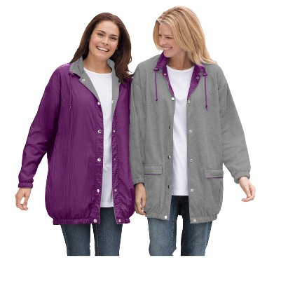 plum purple medium heather grey