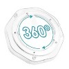 LunaLulinlk Clear Lazy Susan Organizer, 4 Pack Turntable Spice Rack, for Cabinets Kitchen, Countertop, Bathroom, Makeup, 9 Inches - 2 of 4