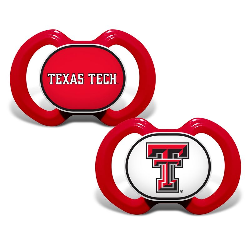 BabyFanatic Officially Licensed Unisex Pacifier 2-Pack - NCAA Texas Tech Red Raiders, 1 of 6