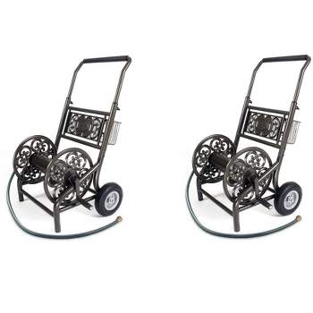 LIBERTY PORTABLE HOSE CART,STEEL,16-1/2 IN. - Hand Crank Garden Hose Reels  without Hose - GGF2LRL2