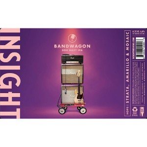 Insight Brewing Bandwagon Double Dry Hopped Hazy IPA  - 4pk/16 fl oz Cans - 1 of 1