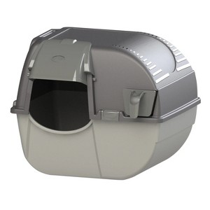 LunaLulinlk Easy Fill Roll 'N Clean Self Cleaning Litter Box Regular Size - 1 of 4