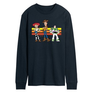 Men's - Toy Story - Buzz, Woody, And Jessie Long Sleeve Graphic T-Shirt - 1 of 3