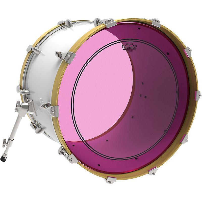 Remo Powerstroke P3 Colortone Pink Bass Drum Head, 2 of 4