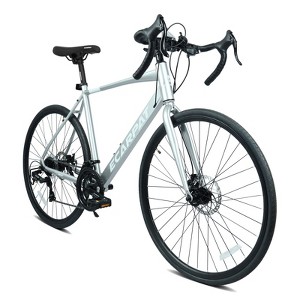 Road Bikes Women's Bicycles Target NAYSAYE Road Bike 700Cx28" 16-Speed  Lightweight Aluminum Frame Disc Brake Racing Bicycle For Men And Women  Sport Style For Commuting Training, Silver