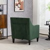 Modern Upholstered Accent Chair With Scooped Arms,Upholstered Armchair,Accent Chair Living Room,Single Sofa,Indoor Furniture-Maison Boucle - 3 of 4