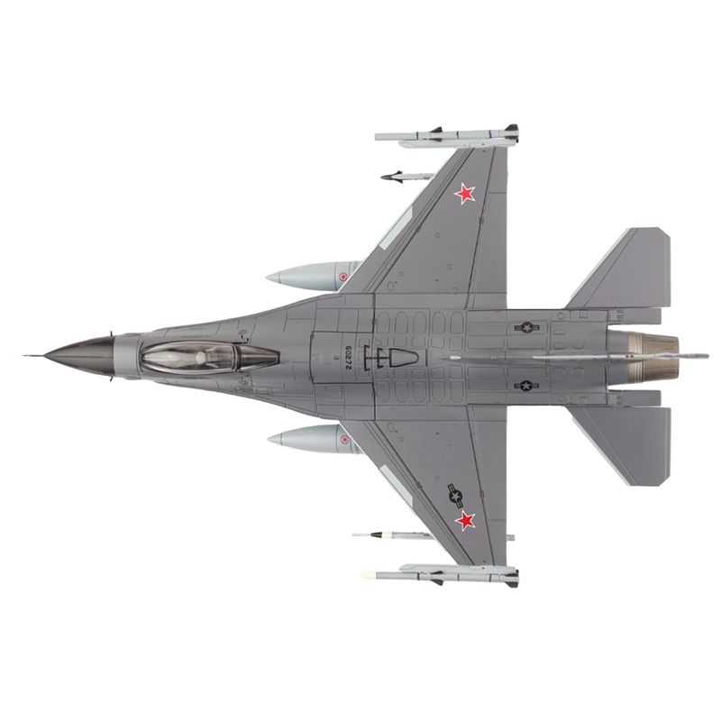 General Dynamics F-16C Fighting Falcon "Shark" Fighter Aircraft "Air Power Series" 1/72 Diecast Model by Hobby Master, 4 of 6