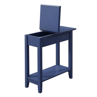 Breighton Home Harper End Table with Flip Top Storage and Lower Shelf