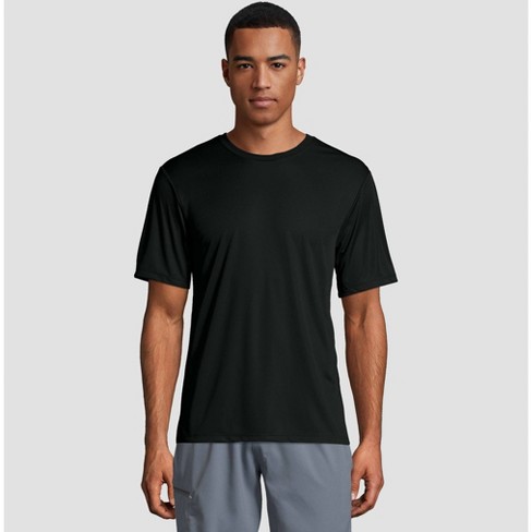 Hanes Men's Big & Tall Cool Dri Performance Short Sleeve T-shirt -black ...