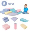 VYNXARIA 6-in-1 Pink Soft Climbing Toys! Stairs, pads, cylinders. Safe, fun for kids. Hurry! - 4 of 4