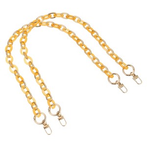 Unique Bargains Acrylic Purse Chain Strap Replacement Chain with Metal Buckles 2 Pcs - 1 of 4