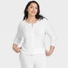 Women's Pointelle Pajama Cardigan - Auden™ - 4 of 4