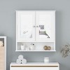 NicBex Bathroom Wall Mount Storage Cabinet Modern Medicine Cabinet with Double Doors - 4 of 4
