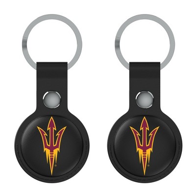 Keyscaper NCAA Big 12 Universities Insignia Black Airtag Holder 2-Pack
